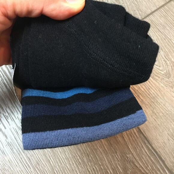 new via spiga footless capri length tights blue navy black size medium - Picture 3 of 6